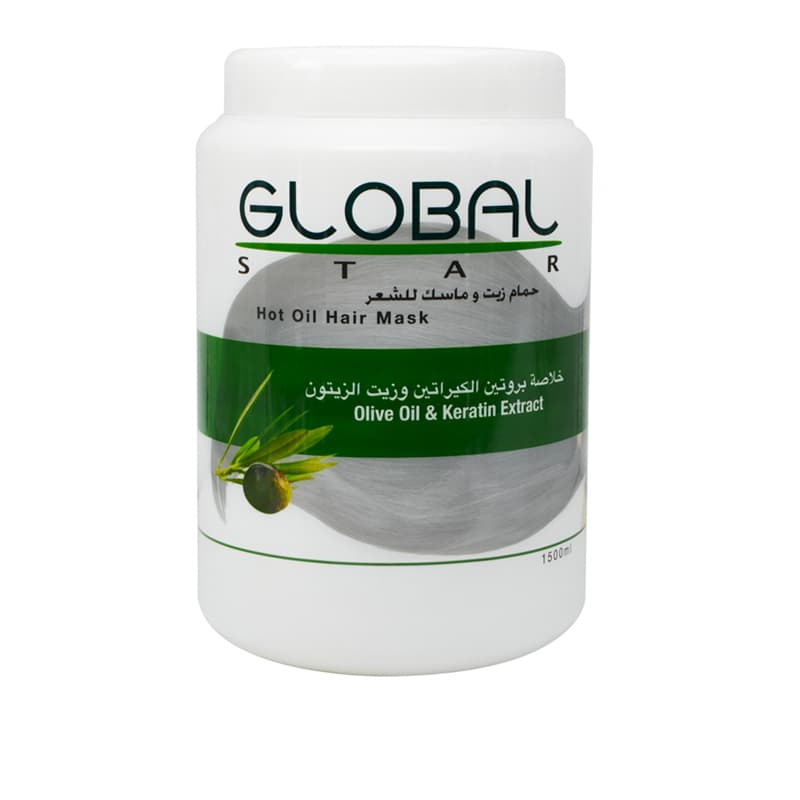 אמבט שמן גלובל זית GLOBAL HAIR MASK 1500 ML