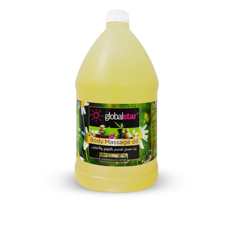 שמן עיסוי גלובל קמומיל ו עשבי תיבול GLOBAL STAR 3800 ML
