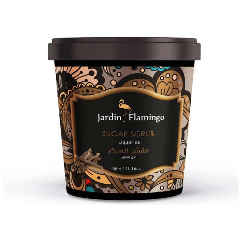 פילינג סוכר ג'רדן JARDIN FLAMINGO LIQUORICE 600G