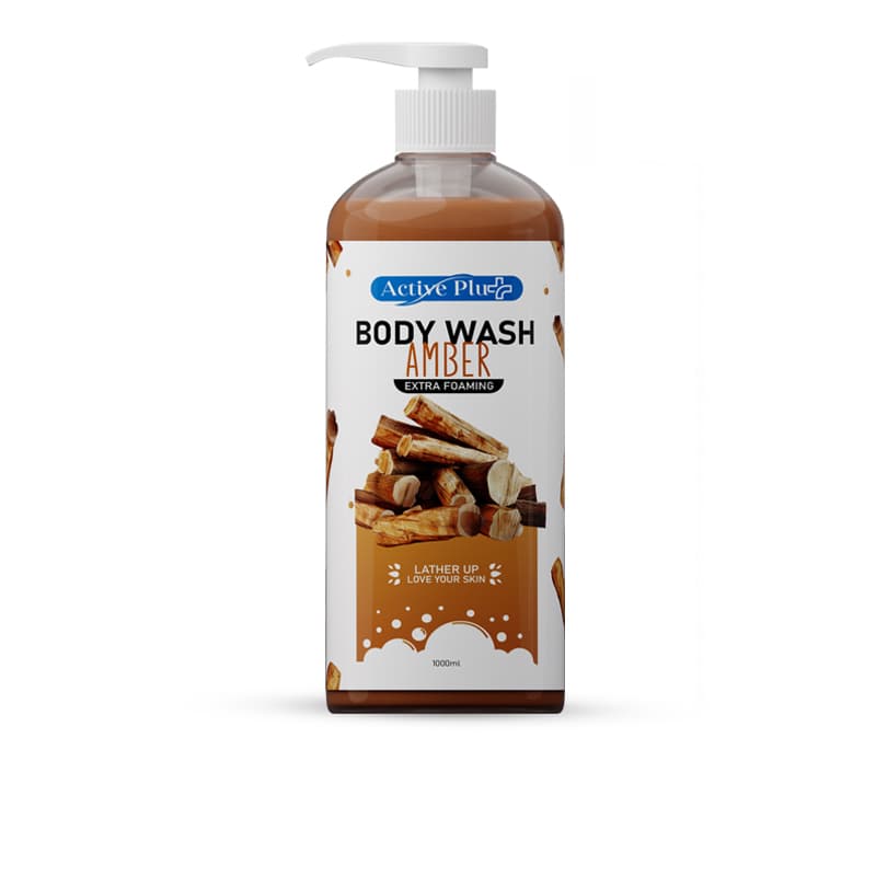 ג'ל רחצה גוף אקטיב ACTIVE PLUS BODY WASH AMBER 1L