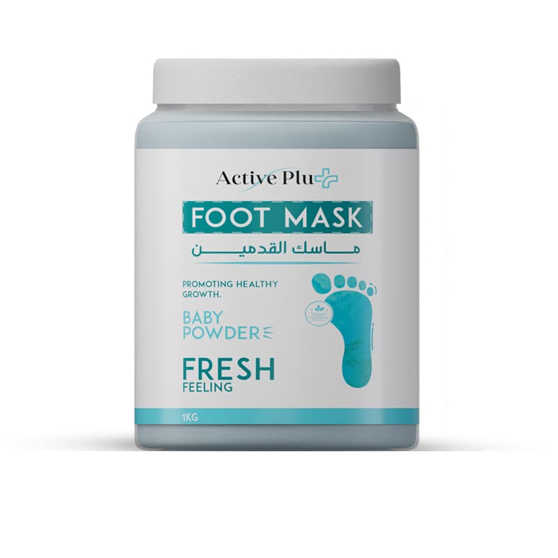 מסכה רגליים אקטיב ACTIVE PLUS FOOTMASK BABY POWDER 1K