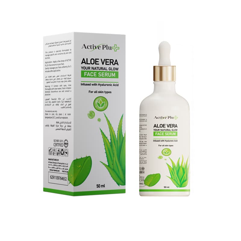 סרום עור אקטיב ACTIVE PLUS SERUM ALOE VERA 50ML