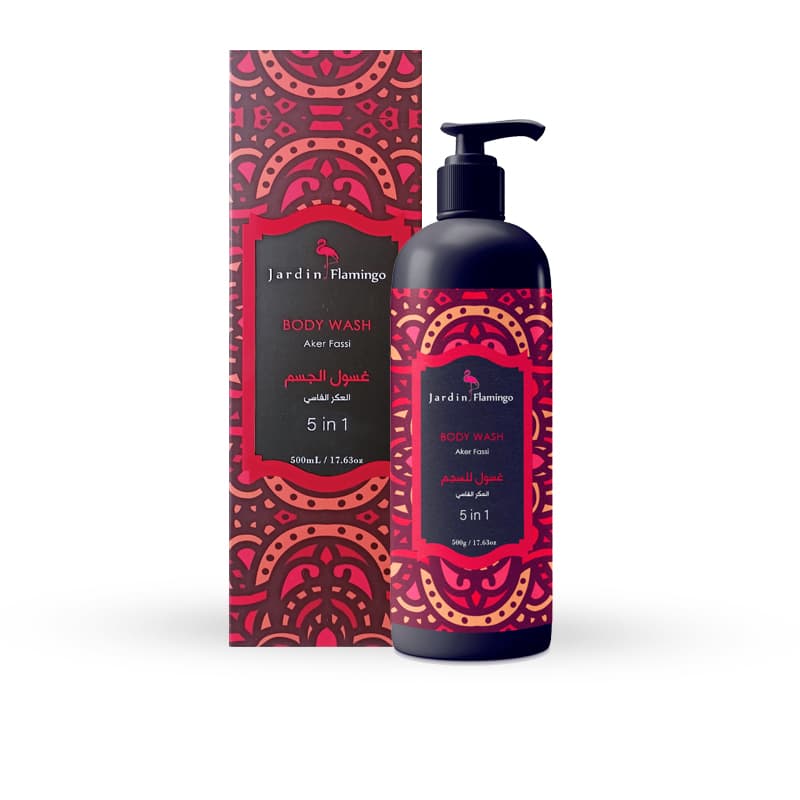 תרחיץ הגוף ג'רדן JARDIN FLAMINGO AKER FASSI 500ML