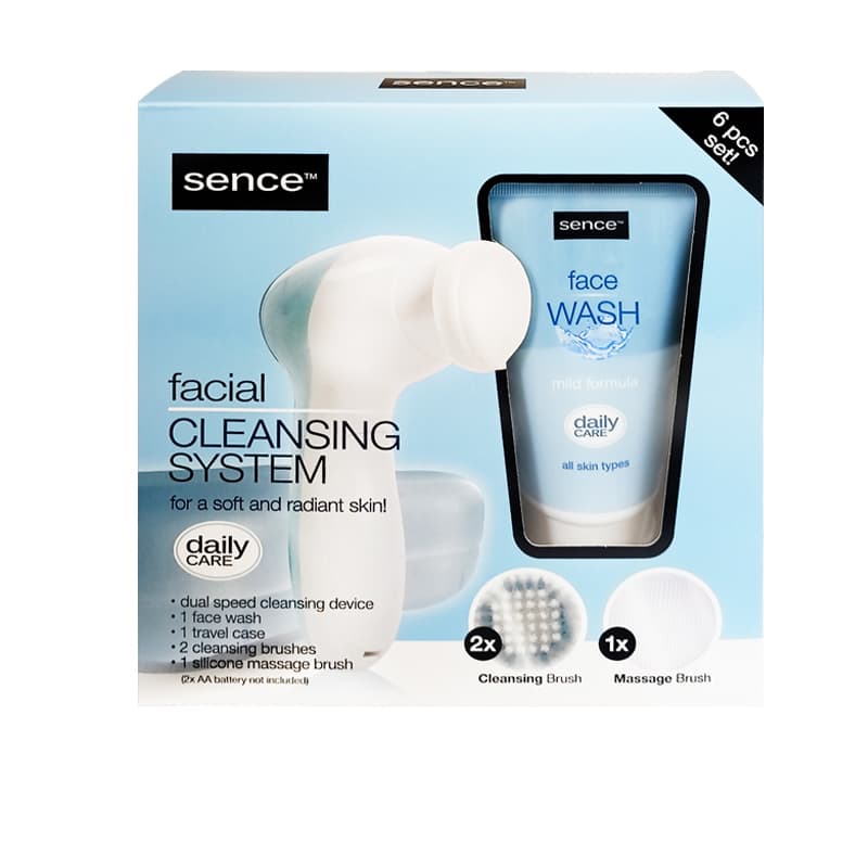 סט תרחיץ פנים סנס SENCE FACIAL CLEANSING 6PCS