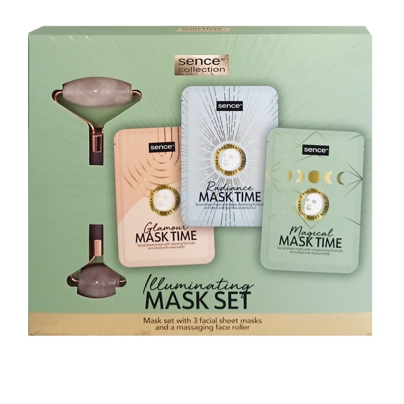 طقم ماسك سينس + رول مساج SENCE MASK KIT 4 PCS