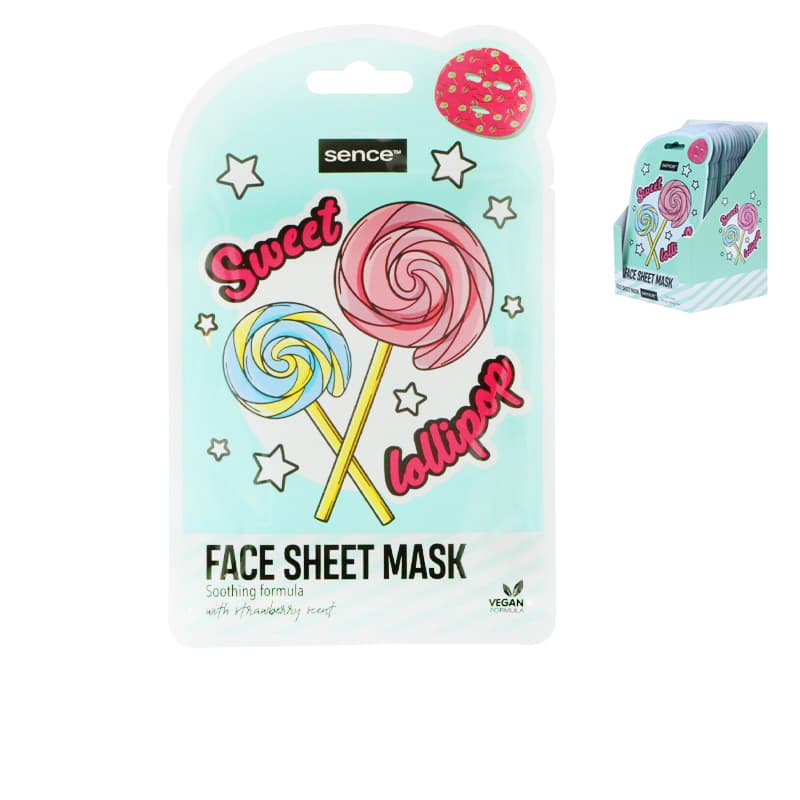 מסכה פנים סנס SENCE FACIAL SHEET LOLLIPOP 20ML