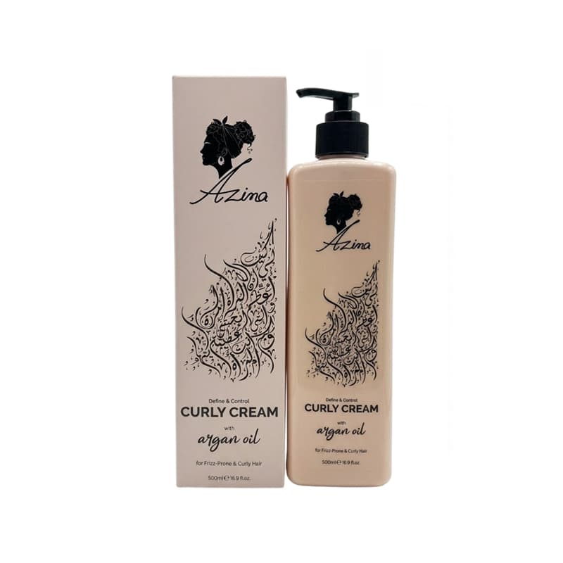 كريم شعر كيرلي عظيمة AZIMA CURLY CREAM ARGAN 500ML