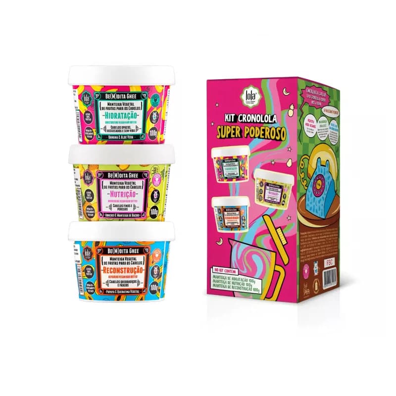بكج عنايه بالشعر لولا LOLA SUPER PODEROSO KIT 3PCS