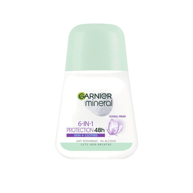رول عرق جارنيه GARNER  FLORAL FRESH 6IN1 ROLL 50ml