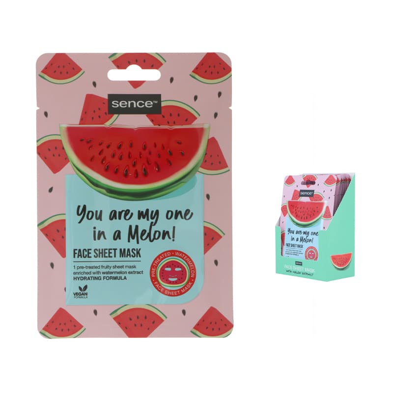 מסכה מלחלחת SENCE FACIAL MASK MELON 20ML