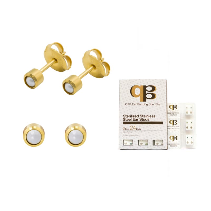 עגילים רפואיים QPP STERILIZED STAINLESS RP13W
