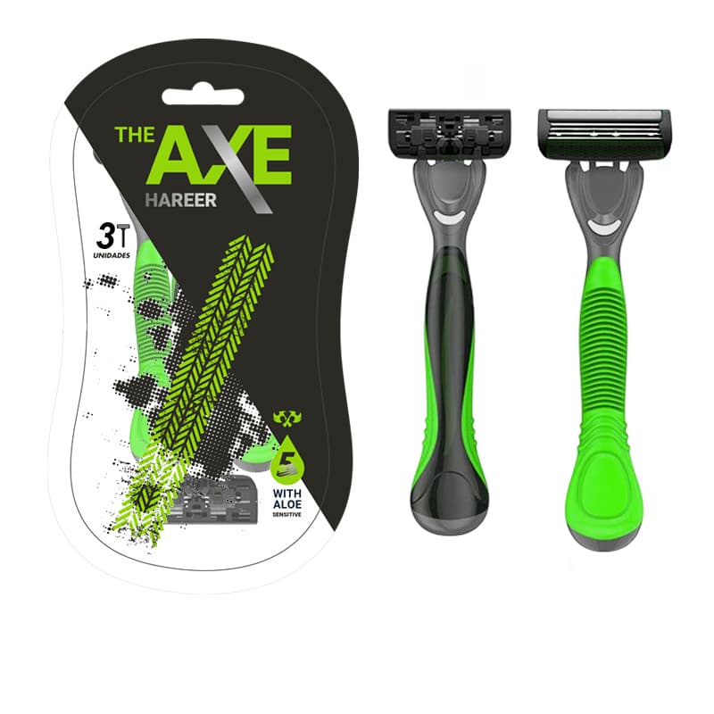 סכיני גילוח נעומי אלוורה לגברים NAOME HAREER 3PCS 5BLADE