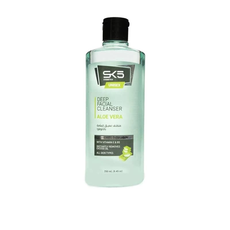 מנקה עור אס K SK5 FACIAL CLEANSER ALOEVERA 250ML