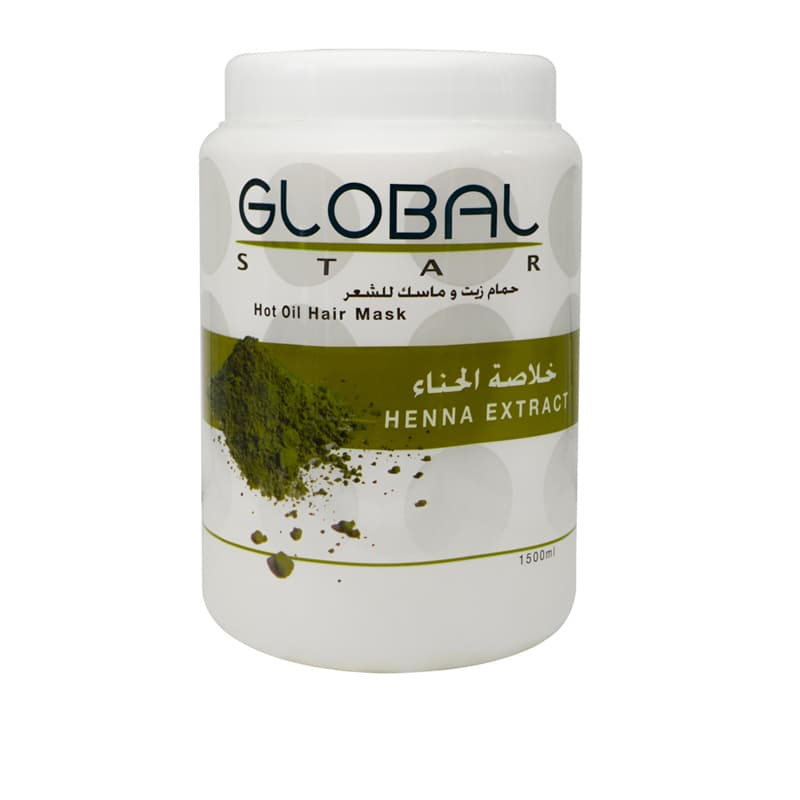 אמבט שמן גלובל حناء GLOBAL HAIR MASK 1500 ML