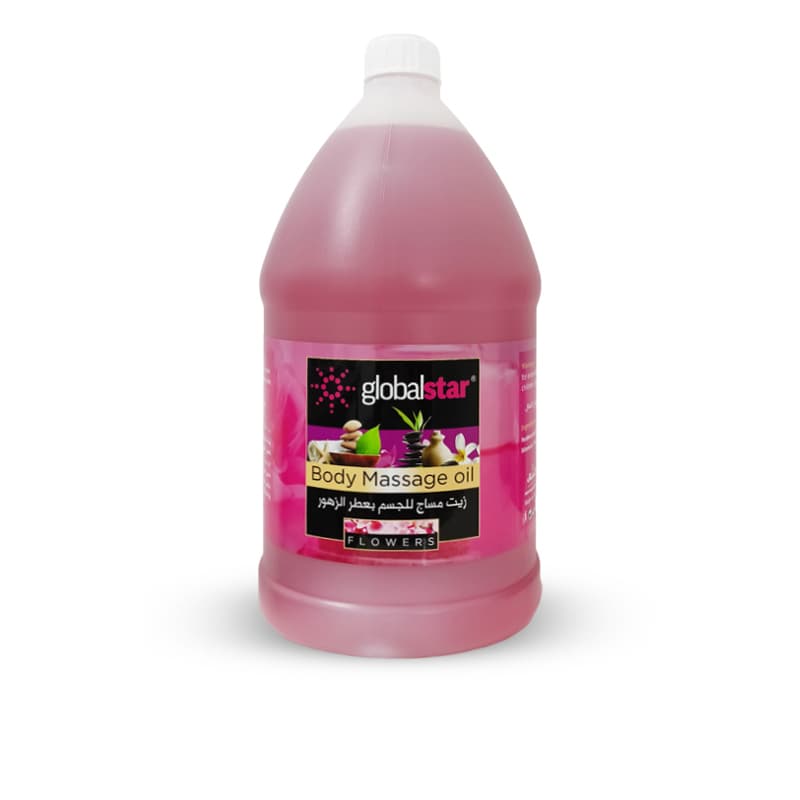زيت مساج جلوبال بالزهور GLOBAL STAR 3800 ML
