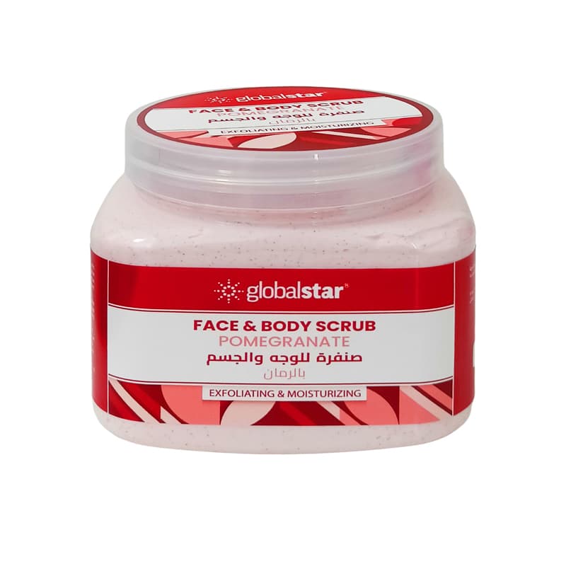 פילינג פנים גלובל רימון GLOBAL STAR SCRUB 500ML