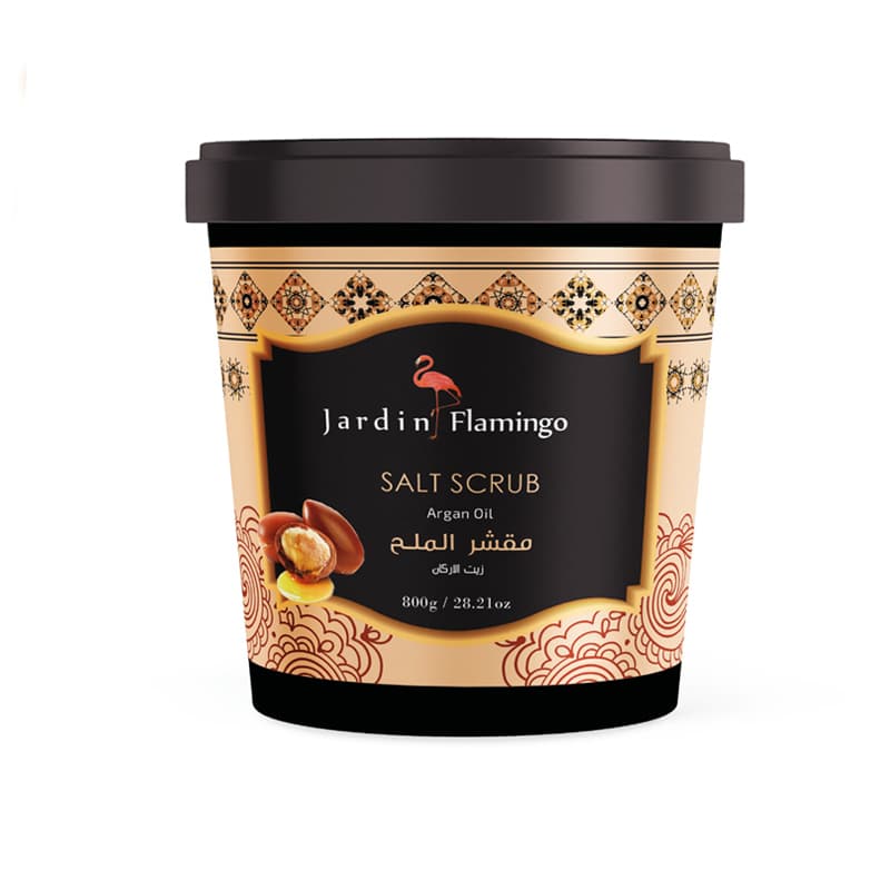 פילינג מלח ג'רדן JARDIN FLAMINGO ARGAN OIL 800G