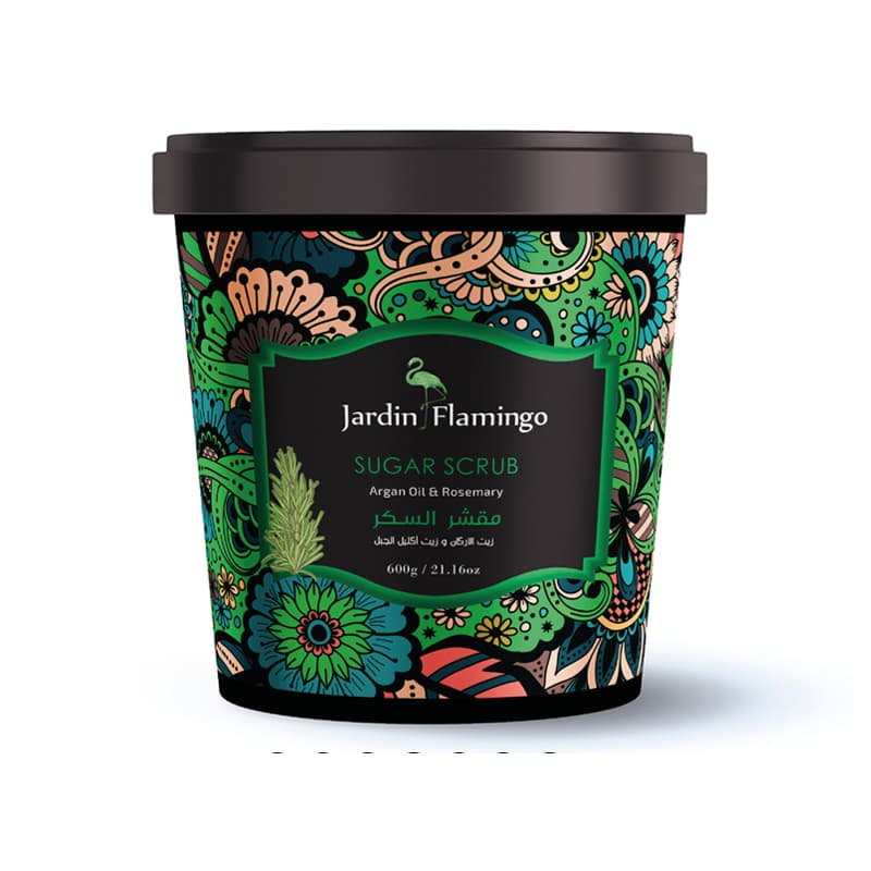 פילינג סוכר ג'רדן JARDIN FLAMINGO ROSEMARY 600G