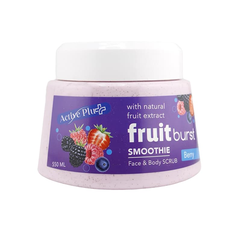 סקראב אקטיב פלוס ACTIVE PLUS FRUIT BURST BERRY 550ML