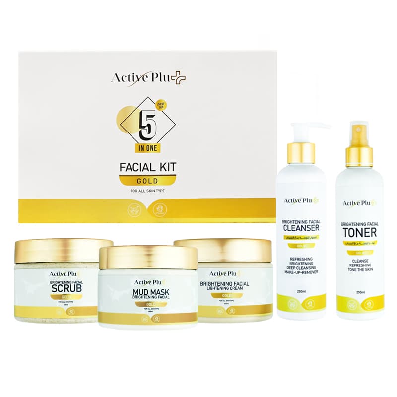 ACTIVE PLUS FACIAL KIT GOLD 5PCS
