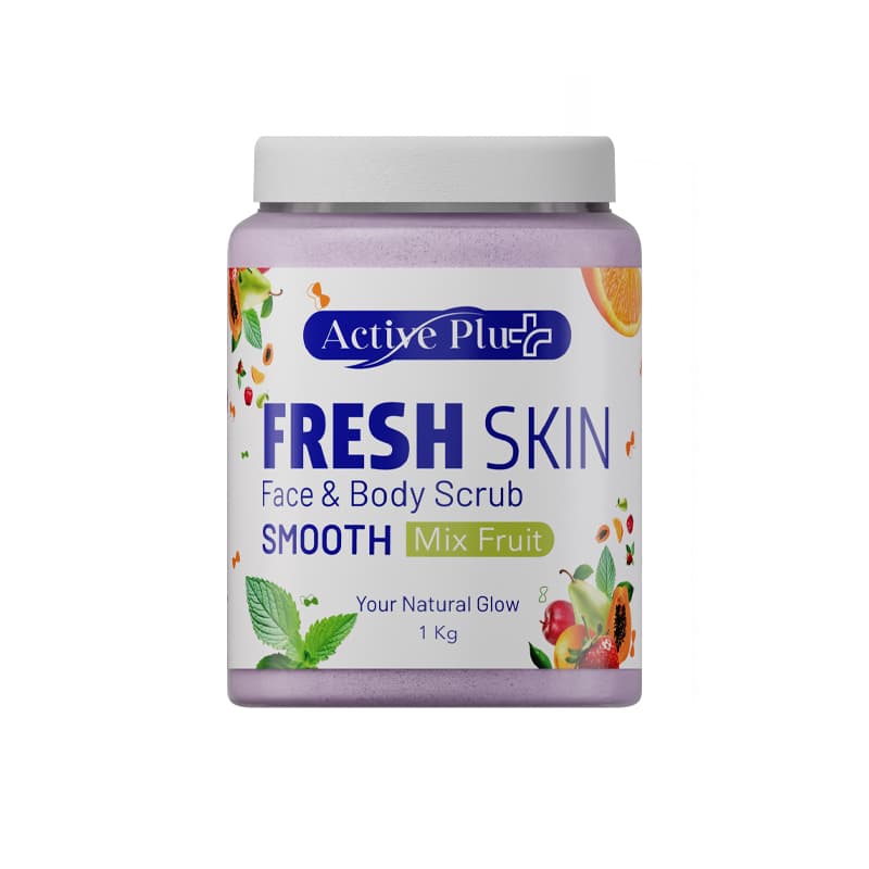 פילינג פנים וגוף אקטיב ACTIVE PLUS MIX FRUIT 1KG