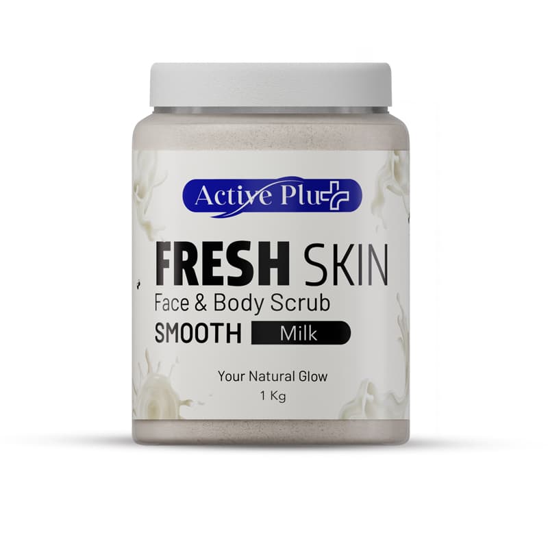 פילינג פנים וגוף אקטיב ACTIVE PLUS SMOOTH MILK 1KG