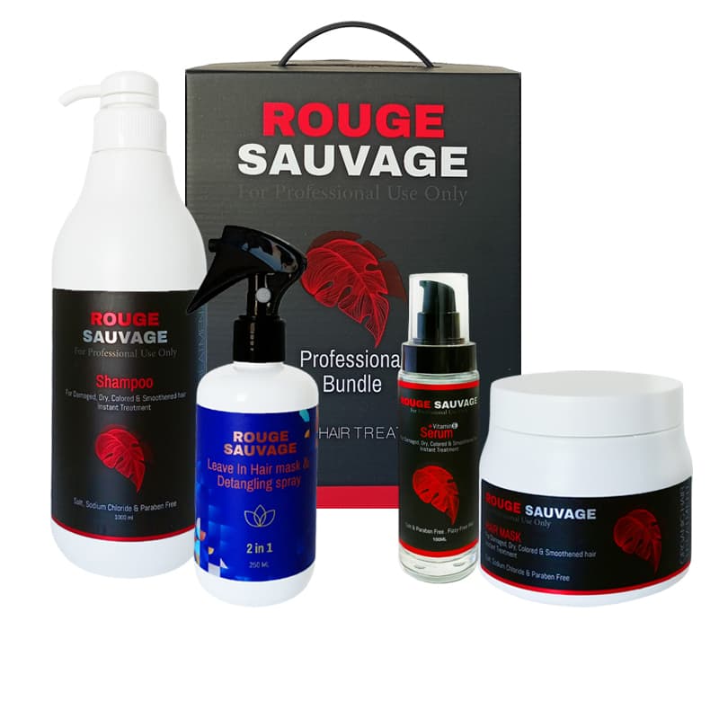 סט רוז' סוואג' שמפו ושמן ואמבט שמן ROUGE SAUVAGE 4