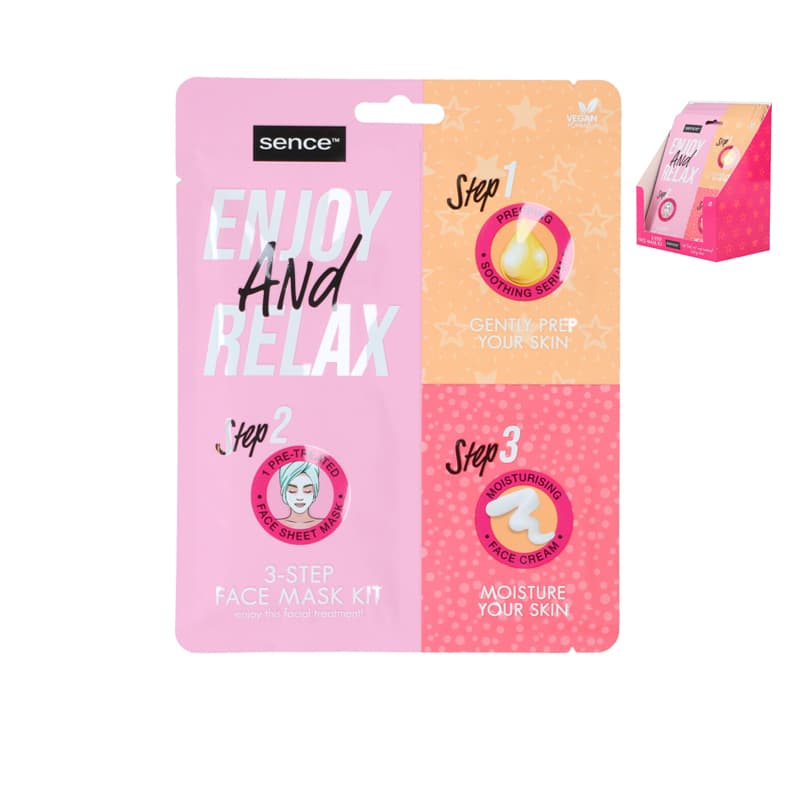 SENCE FACIAL SHET MASK 3-STEPS 27ML