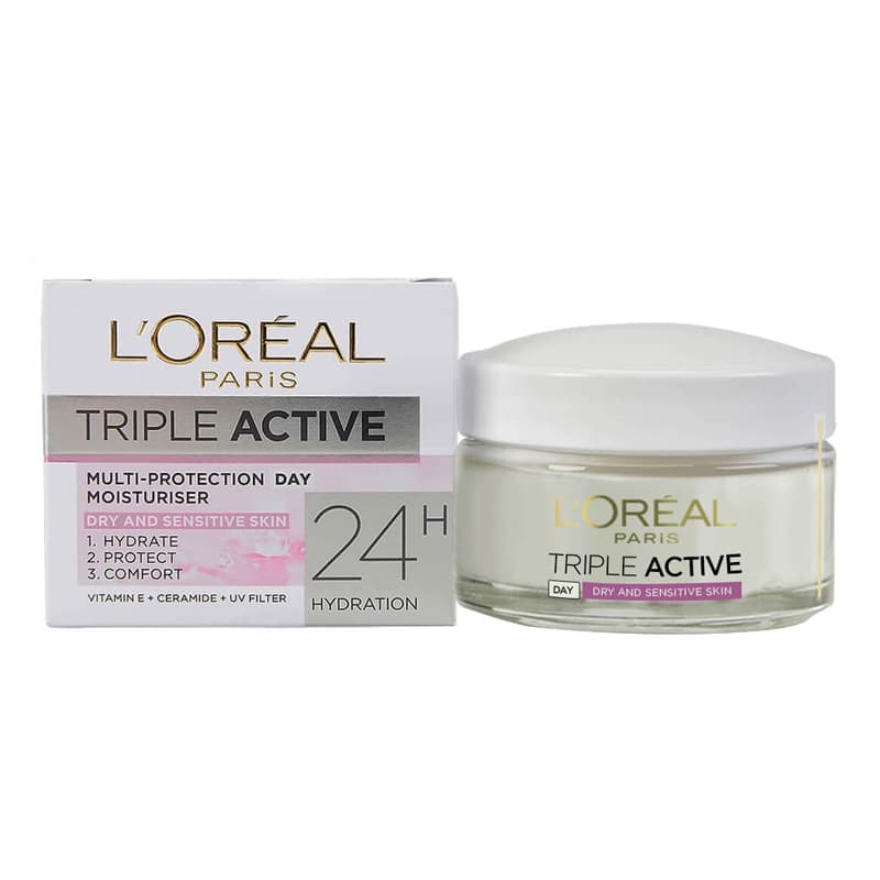 كريم ترطيب لوريال احمر نهاري LOREAL TRIPLE 50 ML