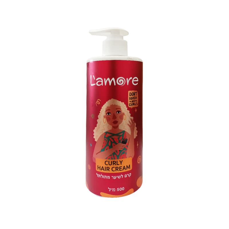 كريم شعر لامور للشعر الكيرلي LAMORE 500 ML