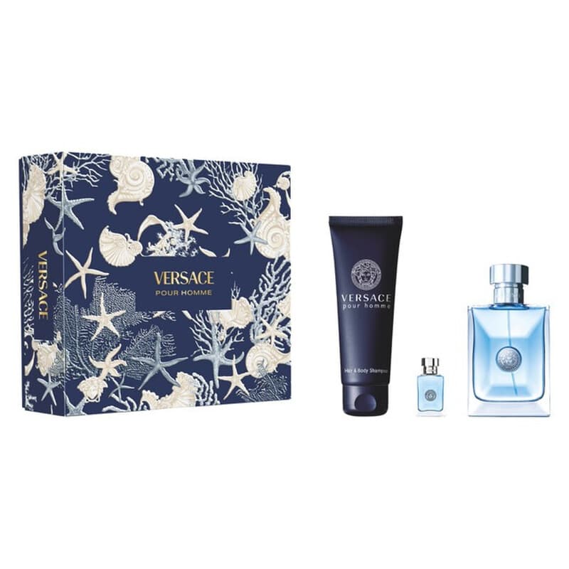 طقم عطر فرزاتشي VERSACE POUR HOMME 3PCS 100ML