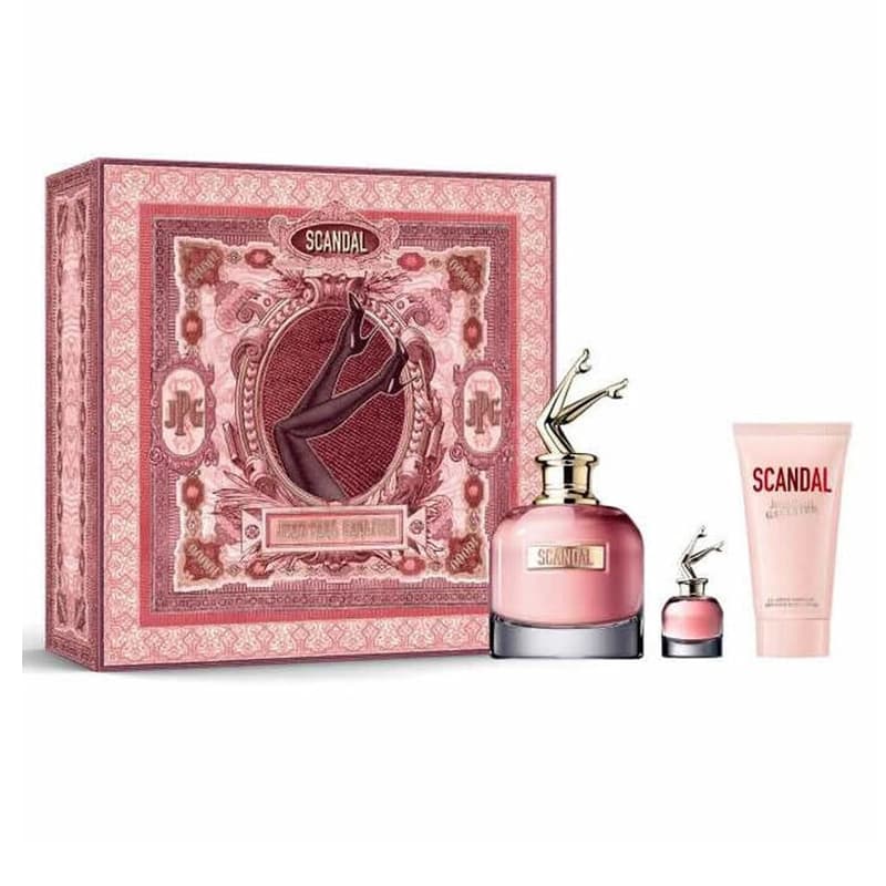 طقم عطر سكاندل JEAN PAUL GAULTIER SCANDAL 3PCS