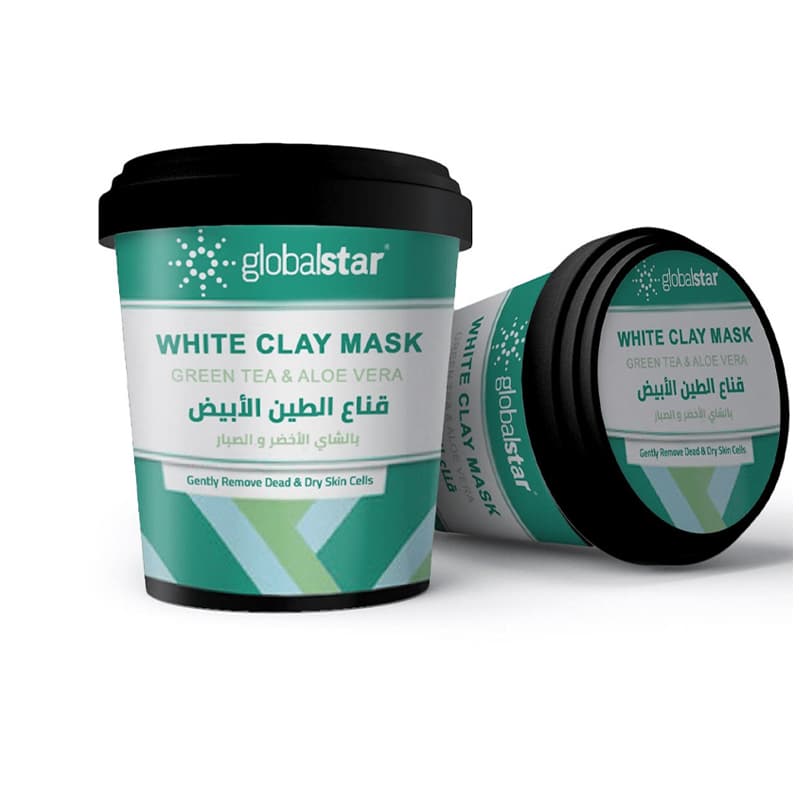 מסכה החימר הלבן GLOBAL WHITE CLAY MASK 600G