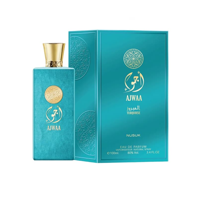 בושם אווירה נסק NUSUK AJWAA TURQUOISE EDP 100ML