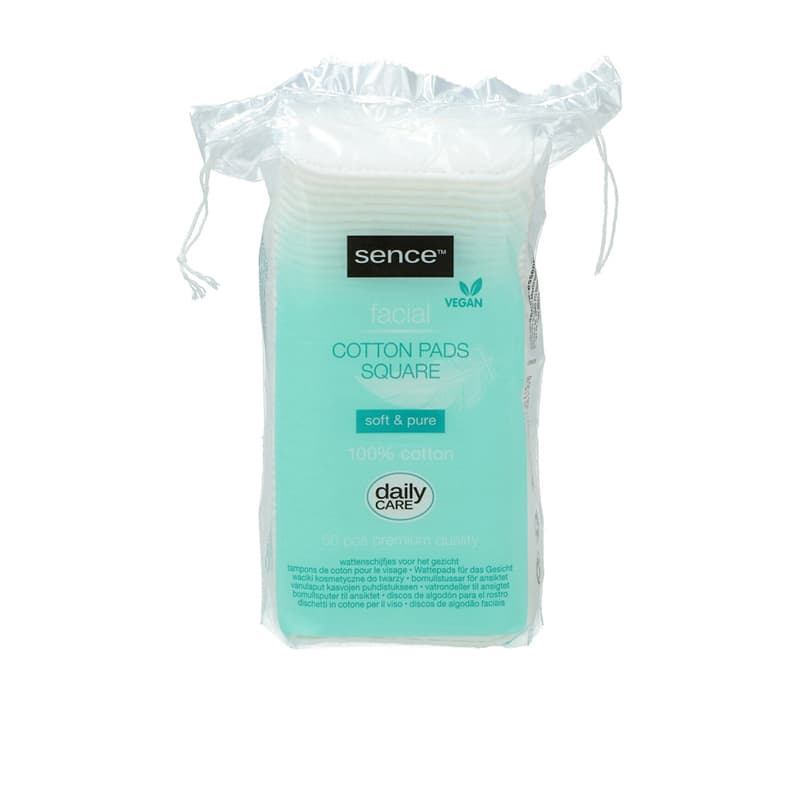 SENCE COTTON SQUARE PADS 50PCS