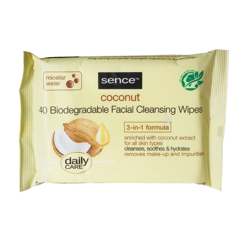 SENCE WIPE COCONUT 40 PCS