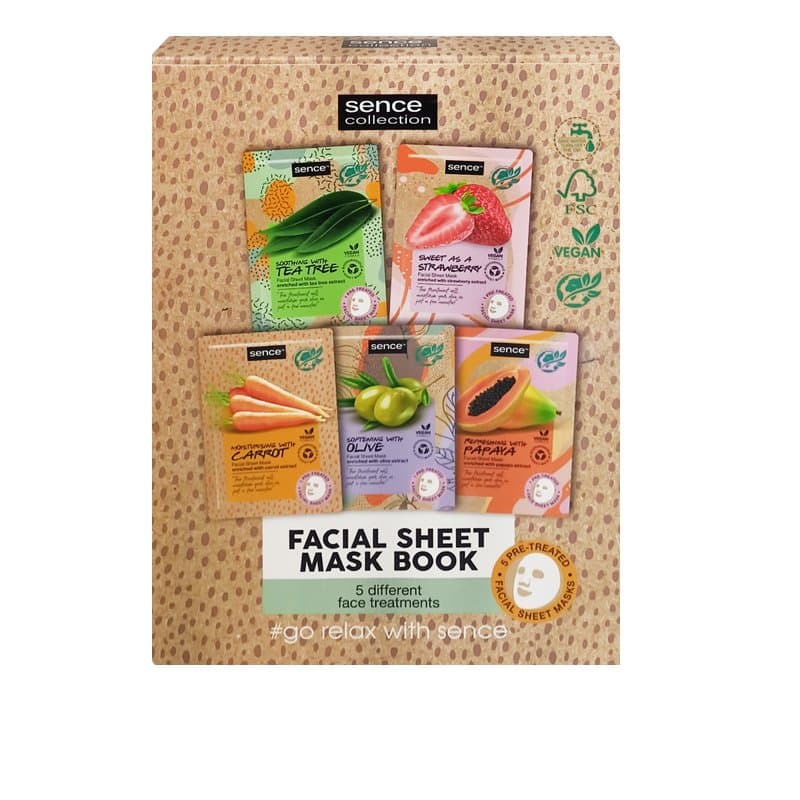 SENCE FACE SHEET MASK BOOK 5 PCS