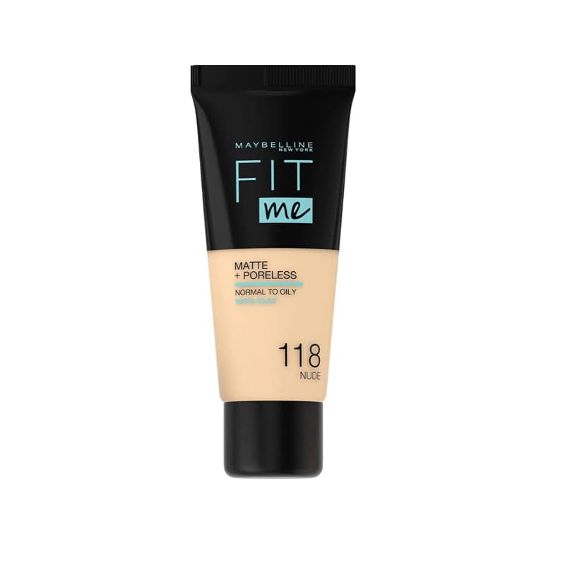 מייקאפ מייבלין שפופרת ויט מאי MAYBELLINE FIT ME NO 118