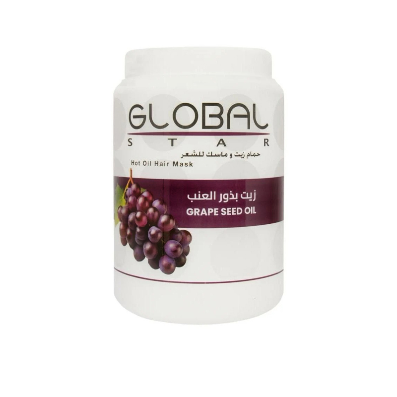 حمام زيت جلوبال بذور العنبGLOBAL HAIR MASK 1500 ML