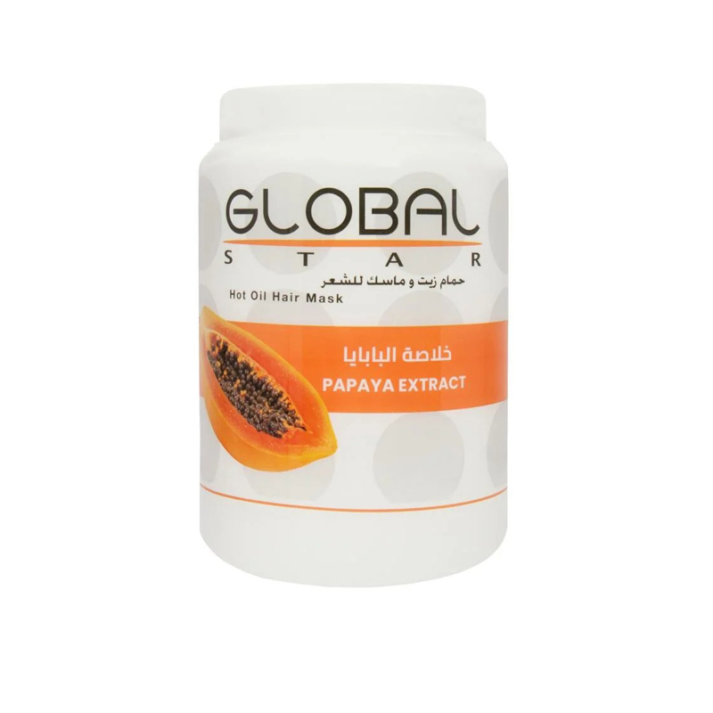حمام زيت جلوبال بابايا GLOBAL HAIR MASK 1500 ML
